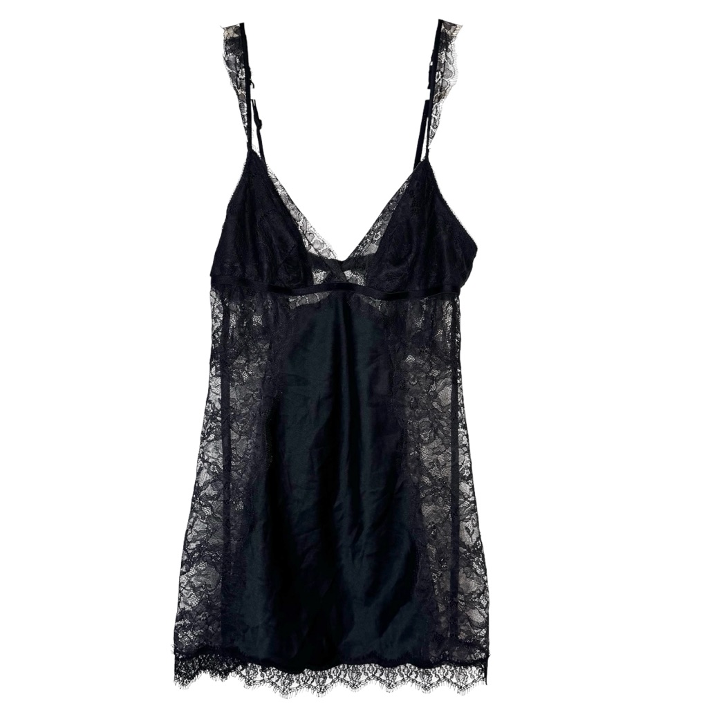 Victoria’s Secret Satin And Lace Chemise Slip Lingerie